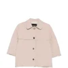 Jacheta Fabiana Filippi Quilted Short Sleeve bej