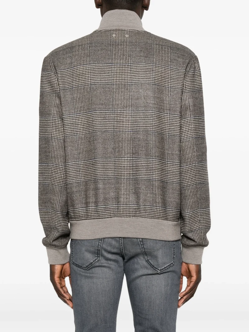Alternative view of Jacheta Jacob Cohen Prince of Wales Check Wool maro