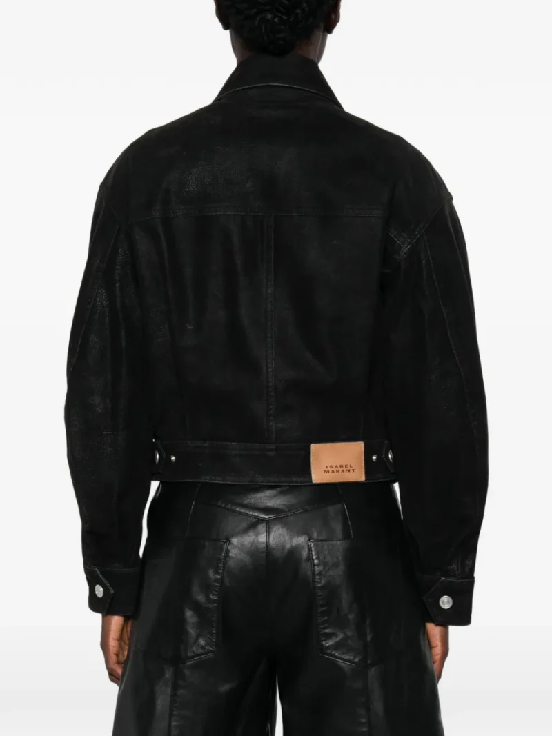 Alternative view of Jacheta Marant Belma Zip-Detail Panelled negru