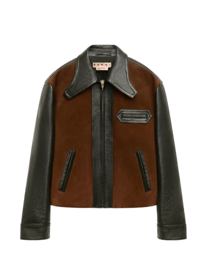 Jacheta Marni Black Leather with Crust Front maro