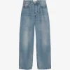 Jeans Ami Paris Blue Baggy-Fit albastru