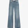 Jeans Ami Paris Blue Flare-Fit albastru