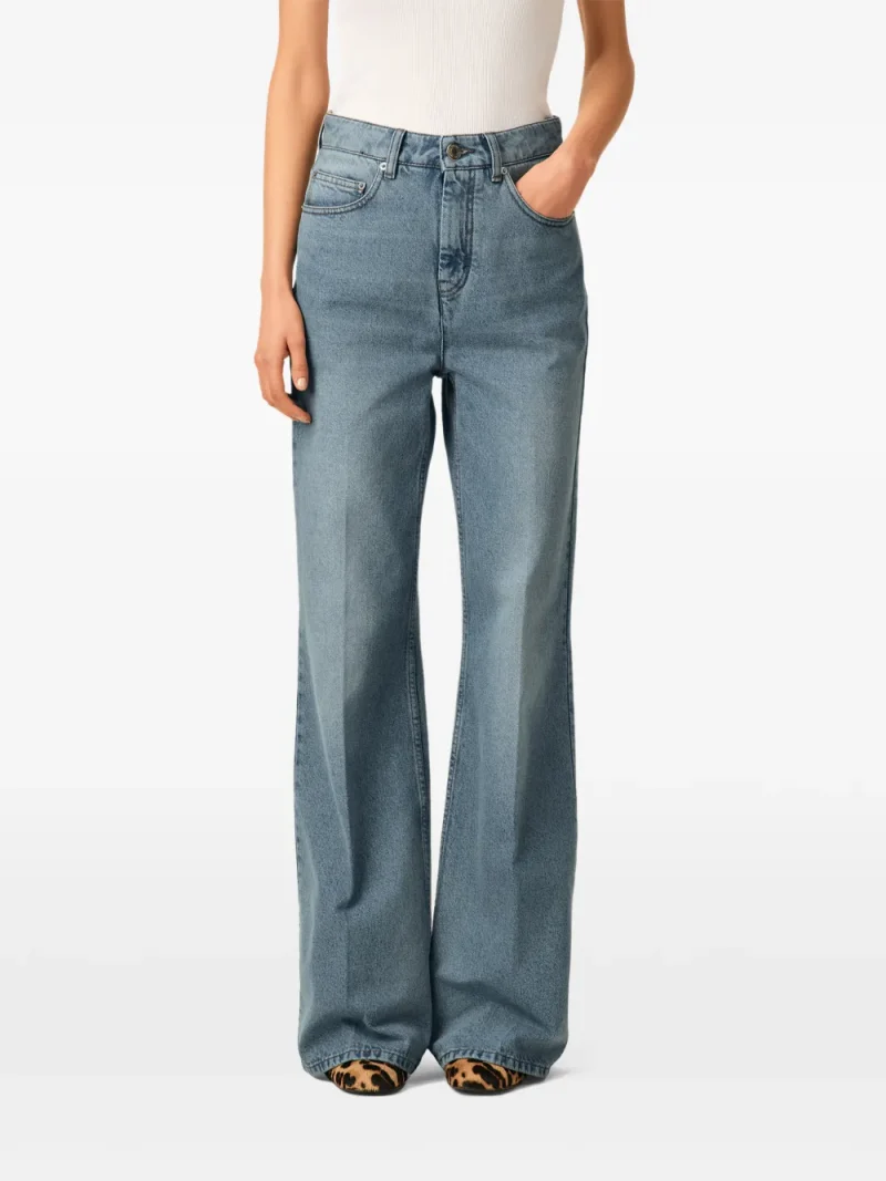 Jeans Ami Paris Blue Flare-Fit albastru - imagine 4