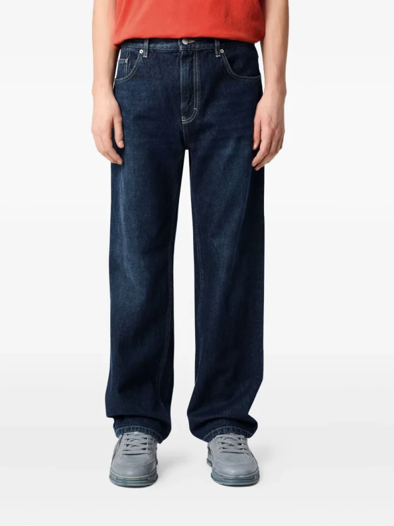 Jeans Axel Arigato Cotton Straight bleumarin - imagine 3
