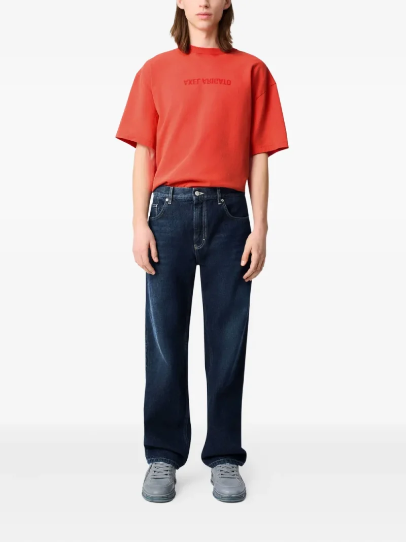 Jeans Axel Arigato Cotton Straight bleumarin - imagine 4