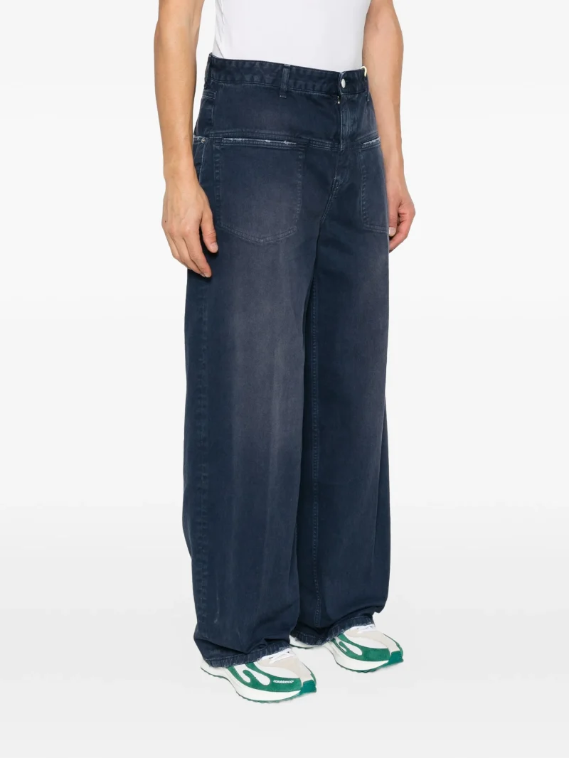 Jeans Axel Arigato Invert Faded Patch-Pocket bleumarin - imagine 3