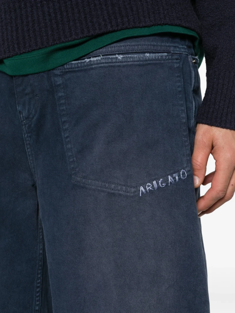 Jeans Axel Arigato Invert Faded Patch-Pocket bleumarin - imagine 5