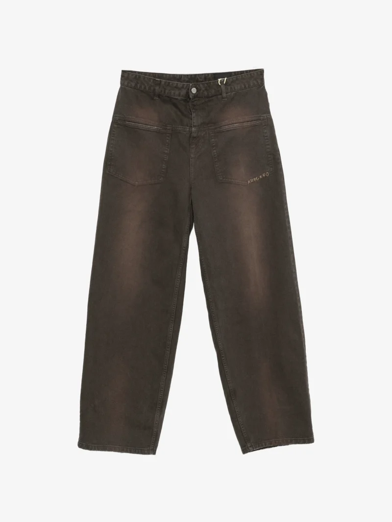 Jeans Axel Arigato Invert Faded Patch-Pocket maro