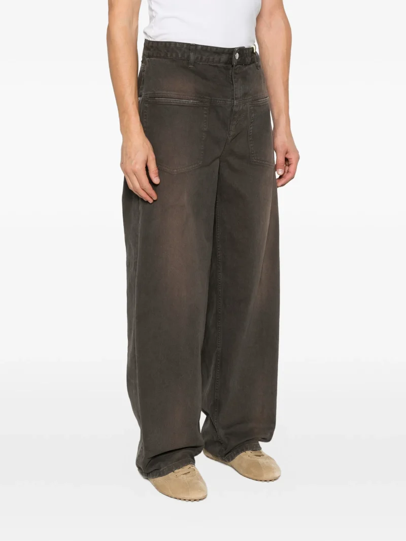 Jeans Axel Arigato Invert Faded Patch-Pocket maro - imagine 4
