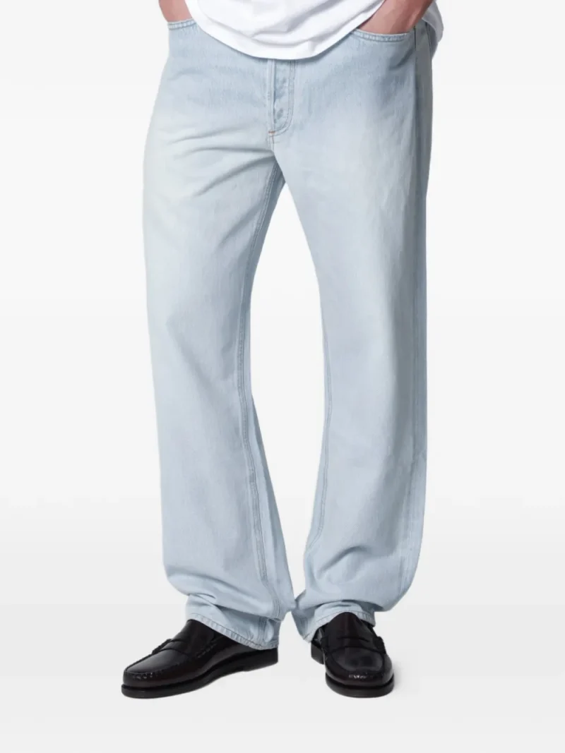 Jeans Citizens of Humanity Straight-Leg Denim albastru