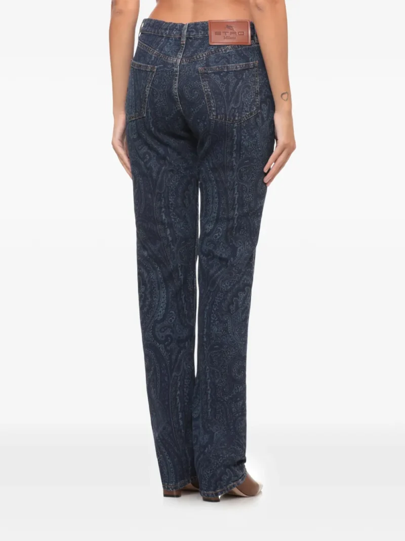 Alternative view of Jeans ETRO Paisley-Print albastru