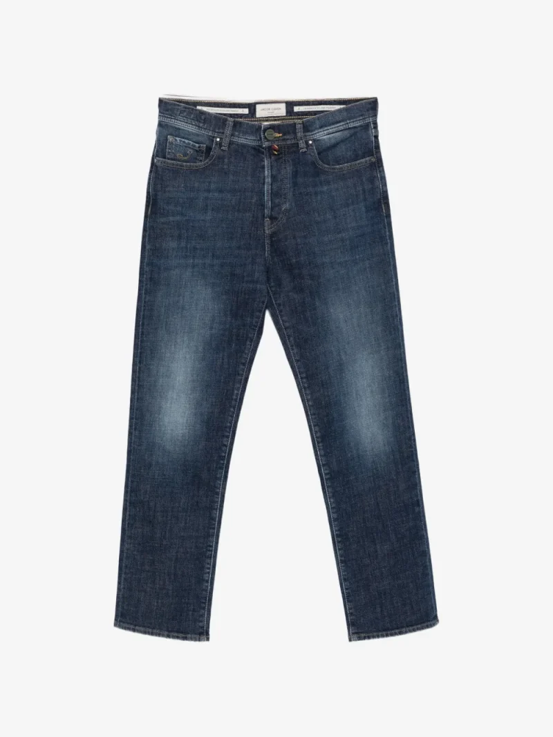 Jeans Jacob Cohen Faded Straight-Leg albastru