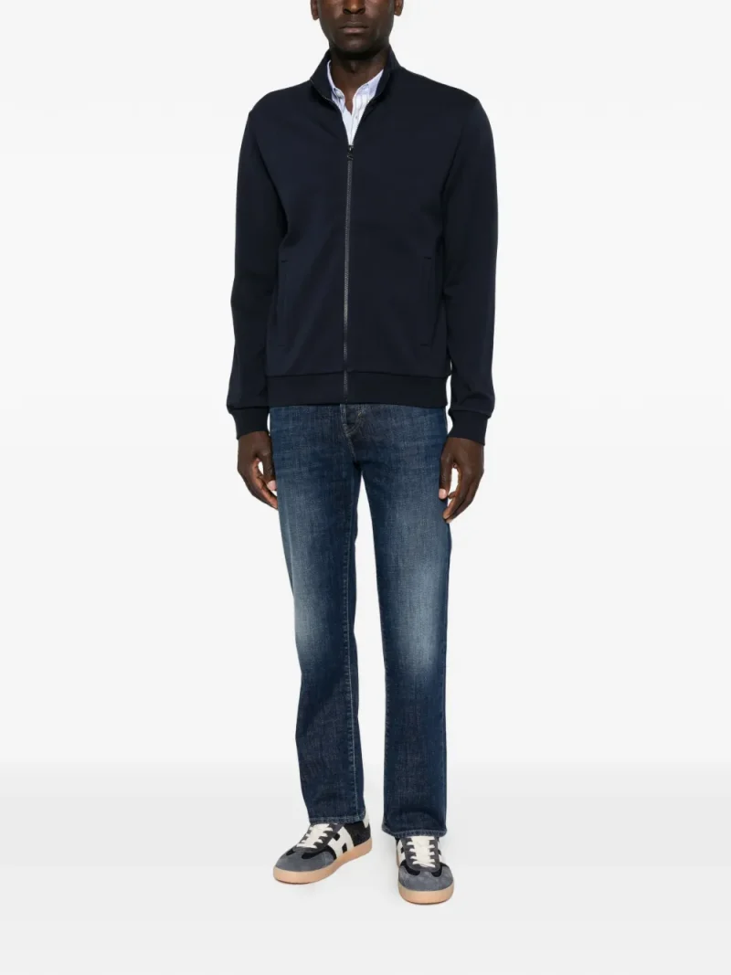 Jeans Jacob Cohen Faded Straight-Leg albastru - imagine 4