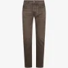 Jeans Jacob Cohen Logo-Patch Straight-Leg maro