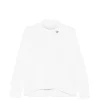 Maleta Fabiana Filippi Roll-neck Brooch-detail alb