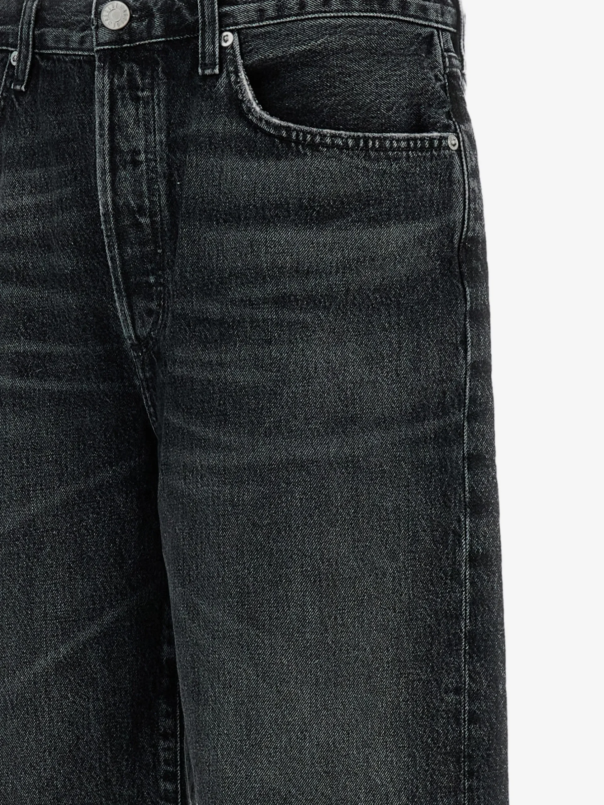 Pantaloni Agolde Anson buttoned negru - imagine 3