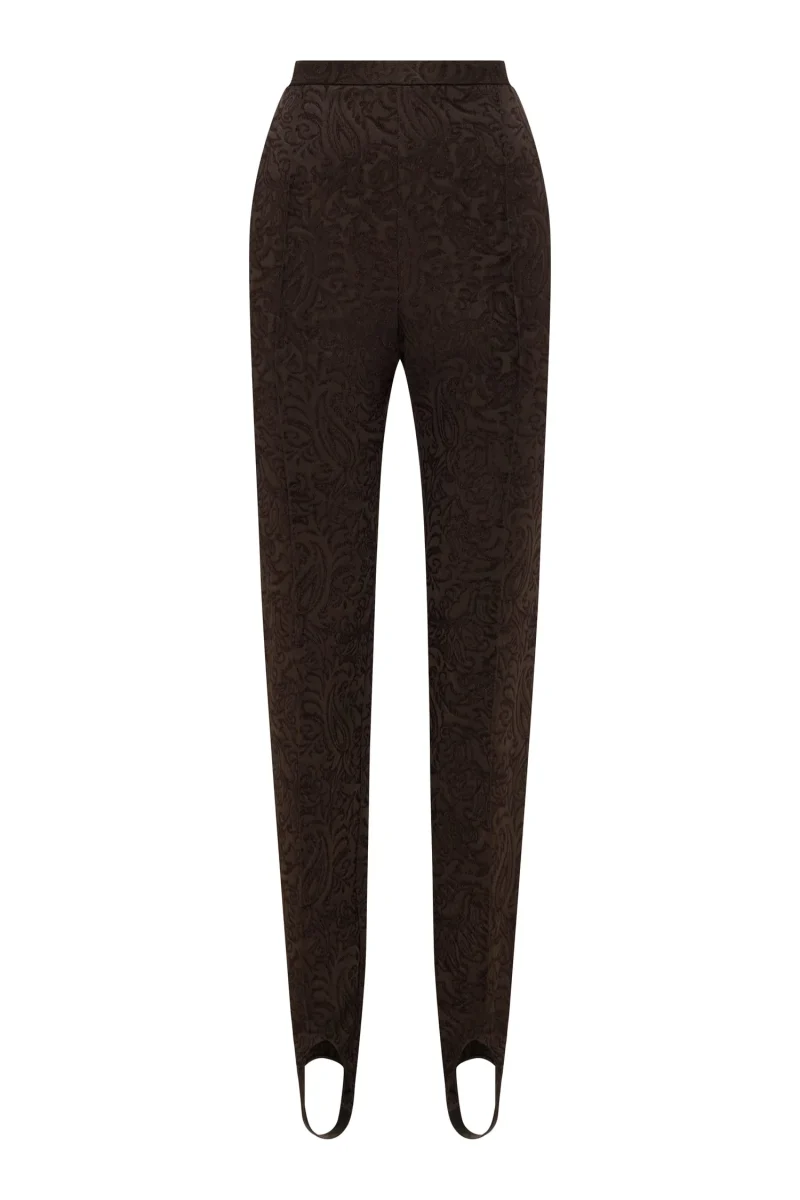 Pantaloni Alemais Adeline Stirrup maro
