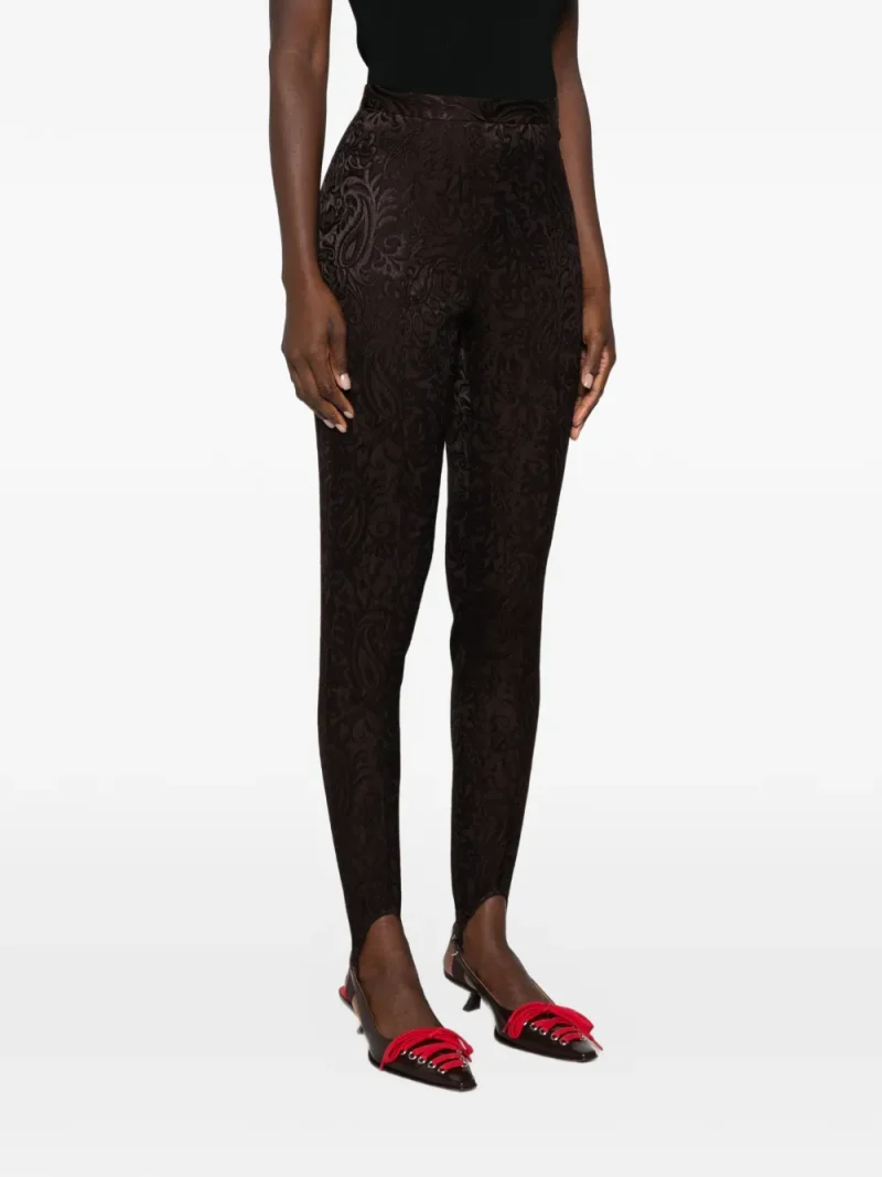 Pantaloni Alemais Adeline Stirrup maro - imagine 3