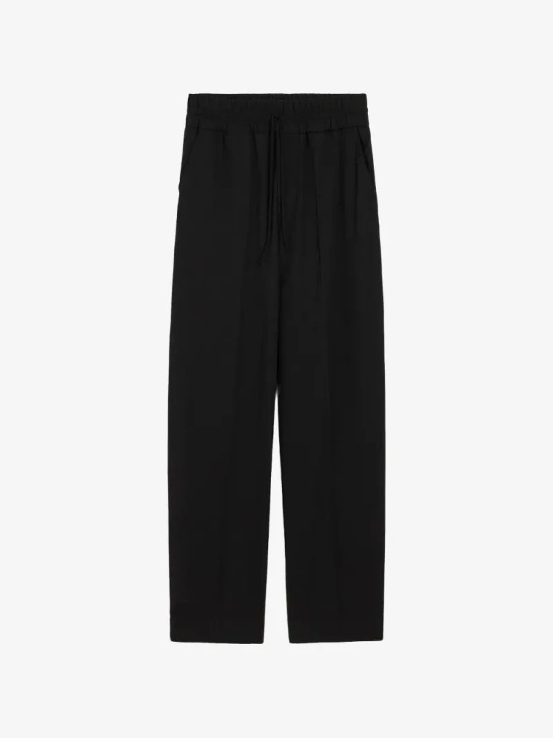 Pantaloni Ami Paris Elasticated-Waist negru