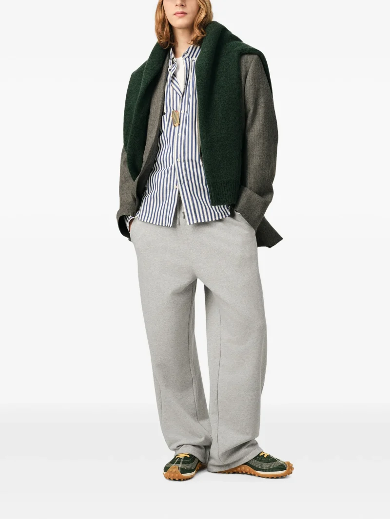 Pantaloni Ami Paris Track Pants Ami de Coeur gri - imagine 4