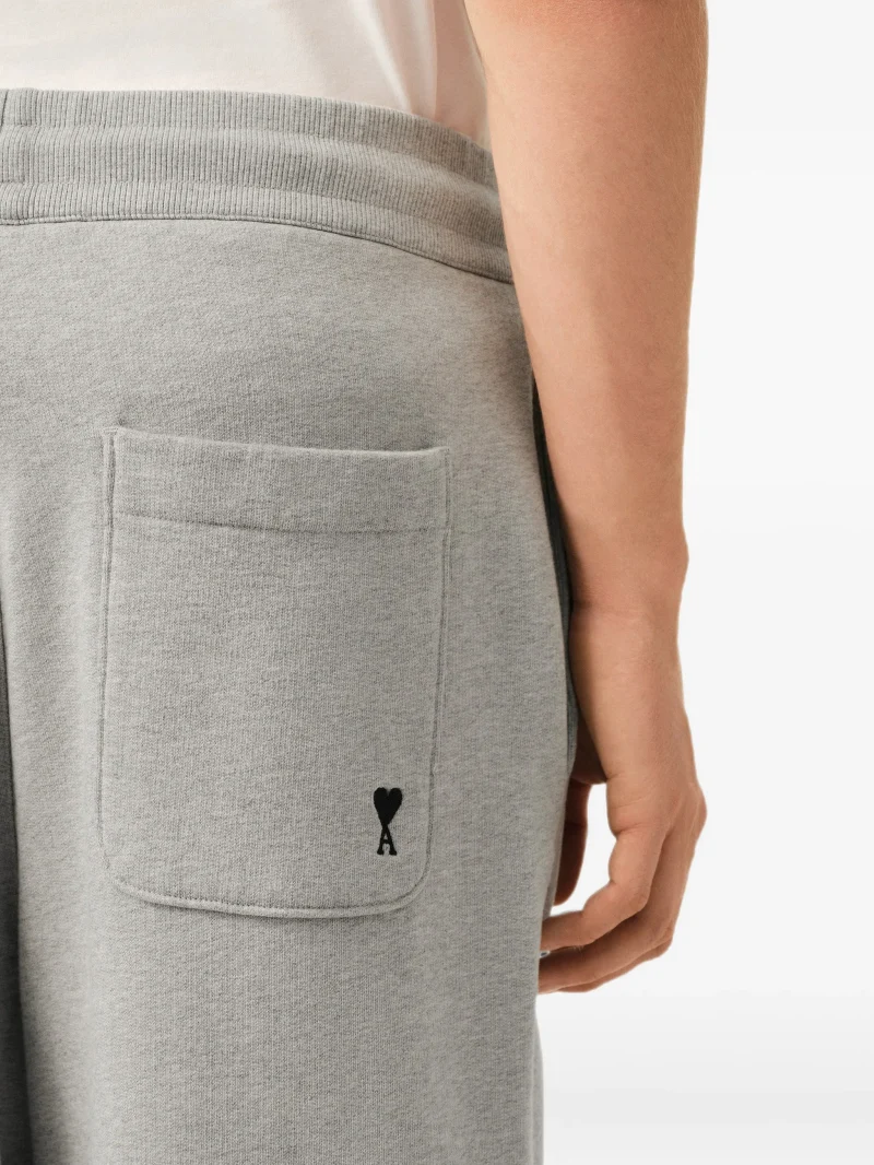 Pantaloni Ami Paris Track Pants Ami de Coeur gri - imagine 5
