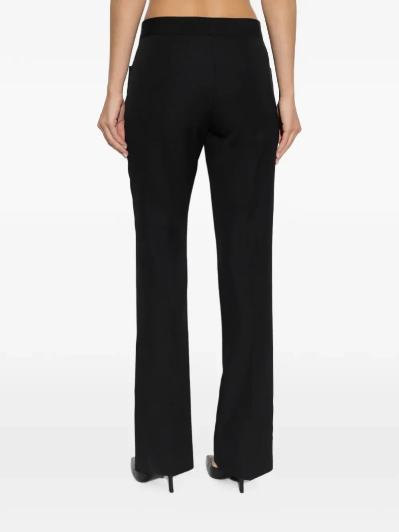 Alternative view of Pantaloni Balmain Belted Wool negru