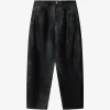 Pantaloni Belky Barrel-Fit negru