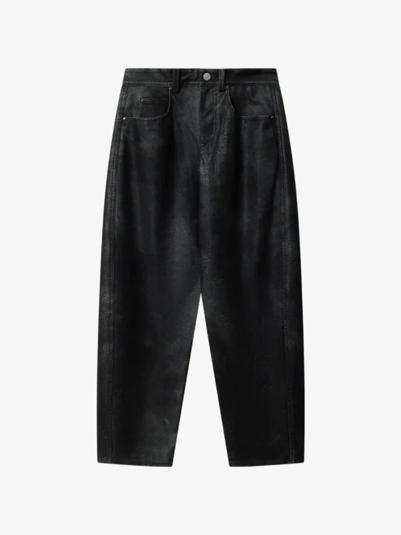 Pantaloni Belky Barrel-Fit negru