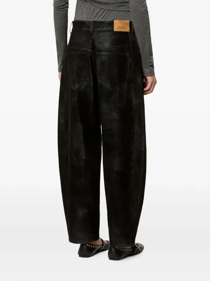 Alternative view of Pantaloni Belky Barrel-Fit negru