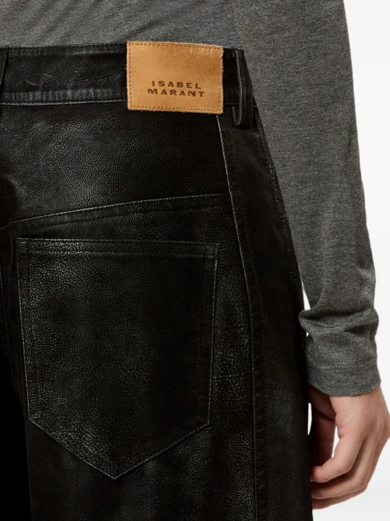 Pantaloni Belky Barrel-Fit negru - imagine 5