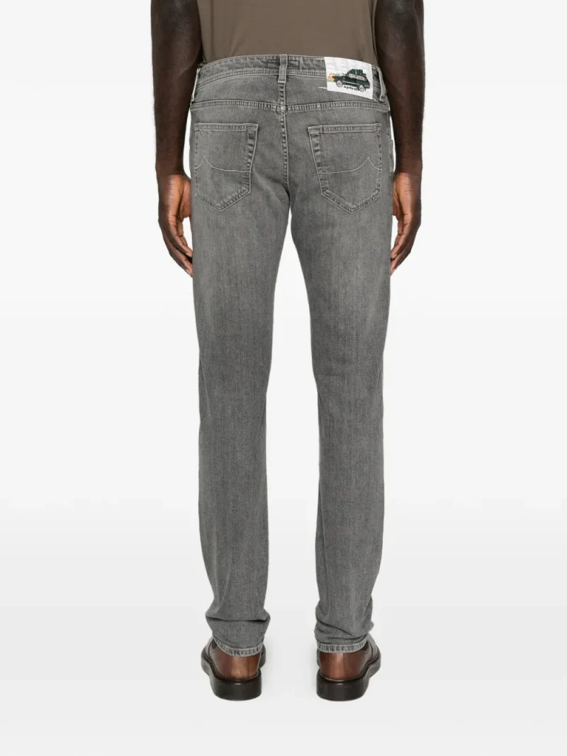 Alternative view of Pantaloni denim Jacob Cohen Apres-Ski Logo-Patch gri