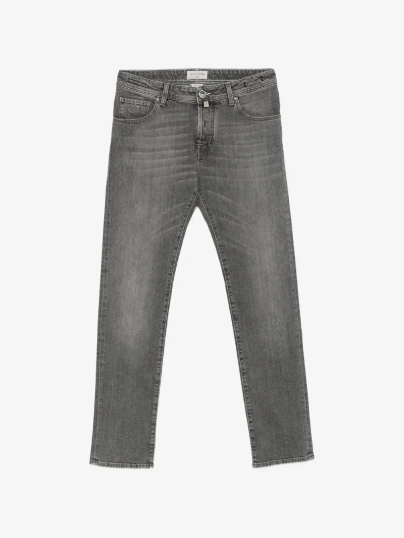 Pantaloni denim Jacob Cohen Apres-Ski Logo-Patch gri
