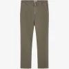 Pantaloni denim Jacob Cohen Logo-Patch khaki