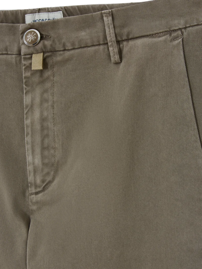 Pantaloni denim Jacob Cohen Logo-Patch khaki - imagine 4