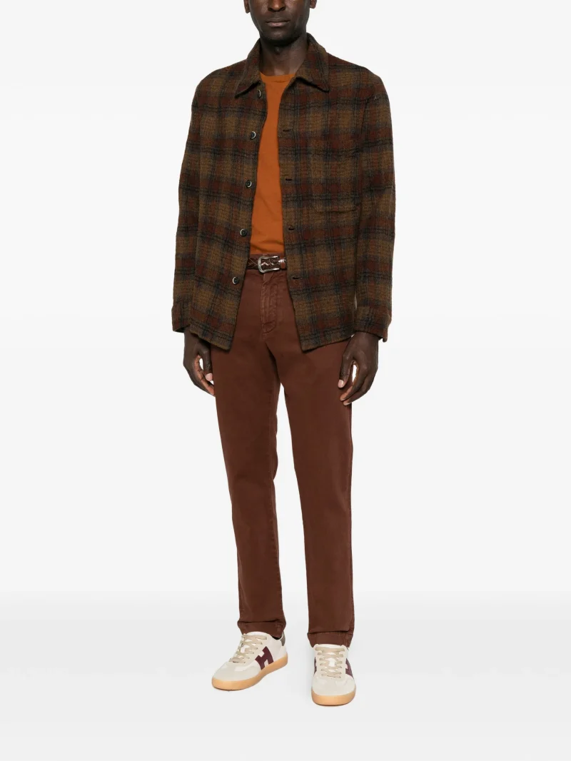 Pantaloni denim Jacob Cohen Logo-Patch maro - imagine 4