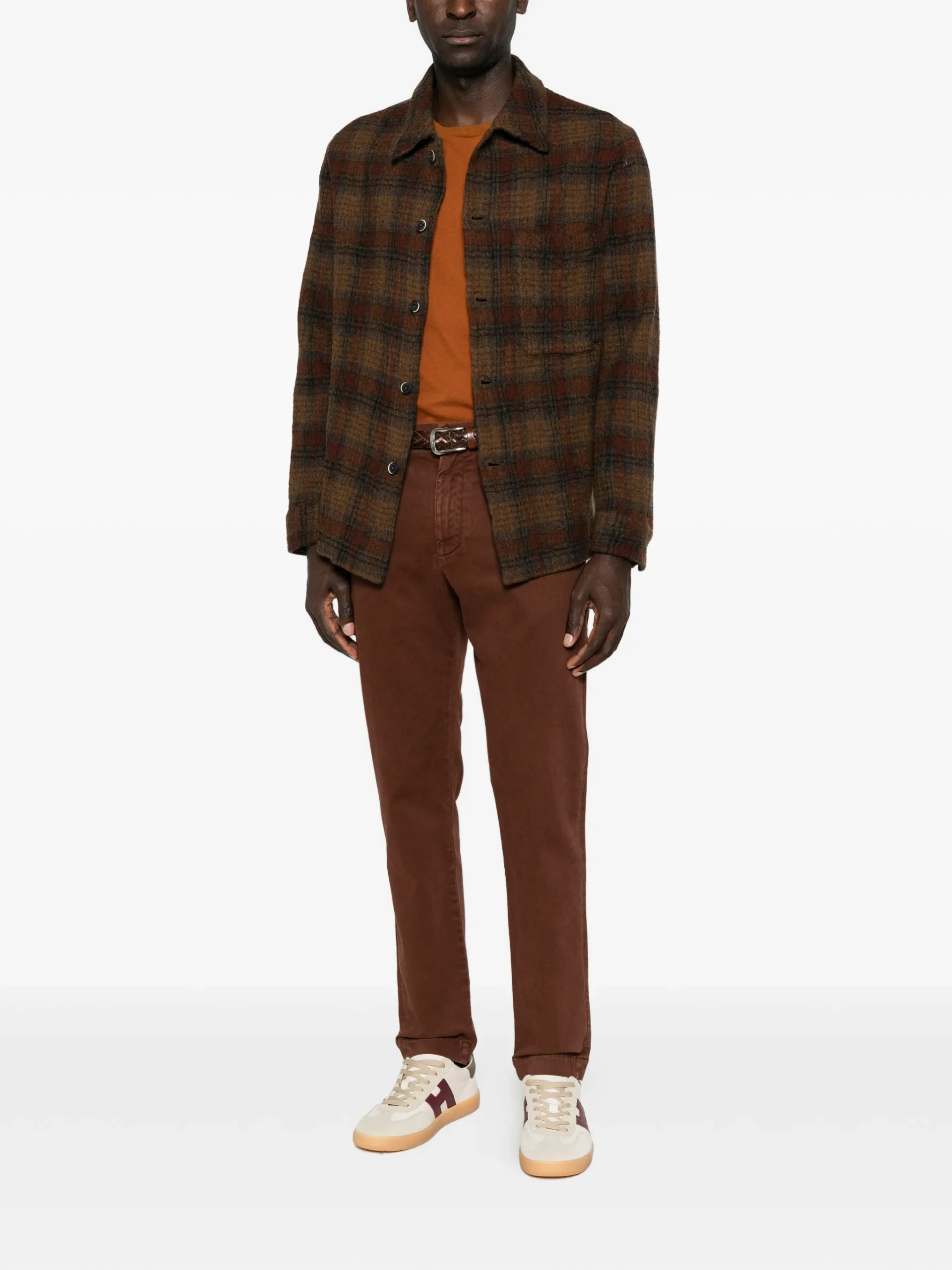 Pantaloni denim Jacob Cohen Logo-Patch maro - imagine 4