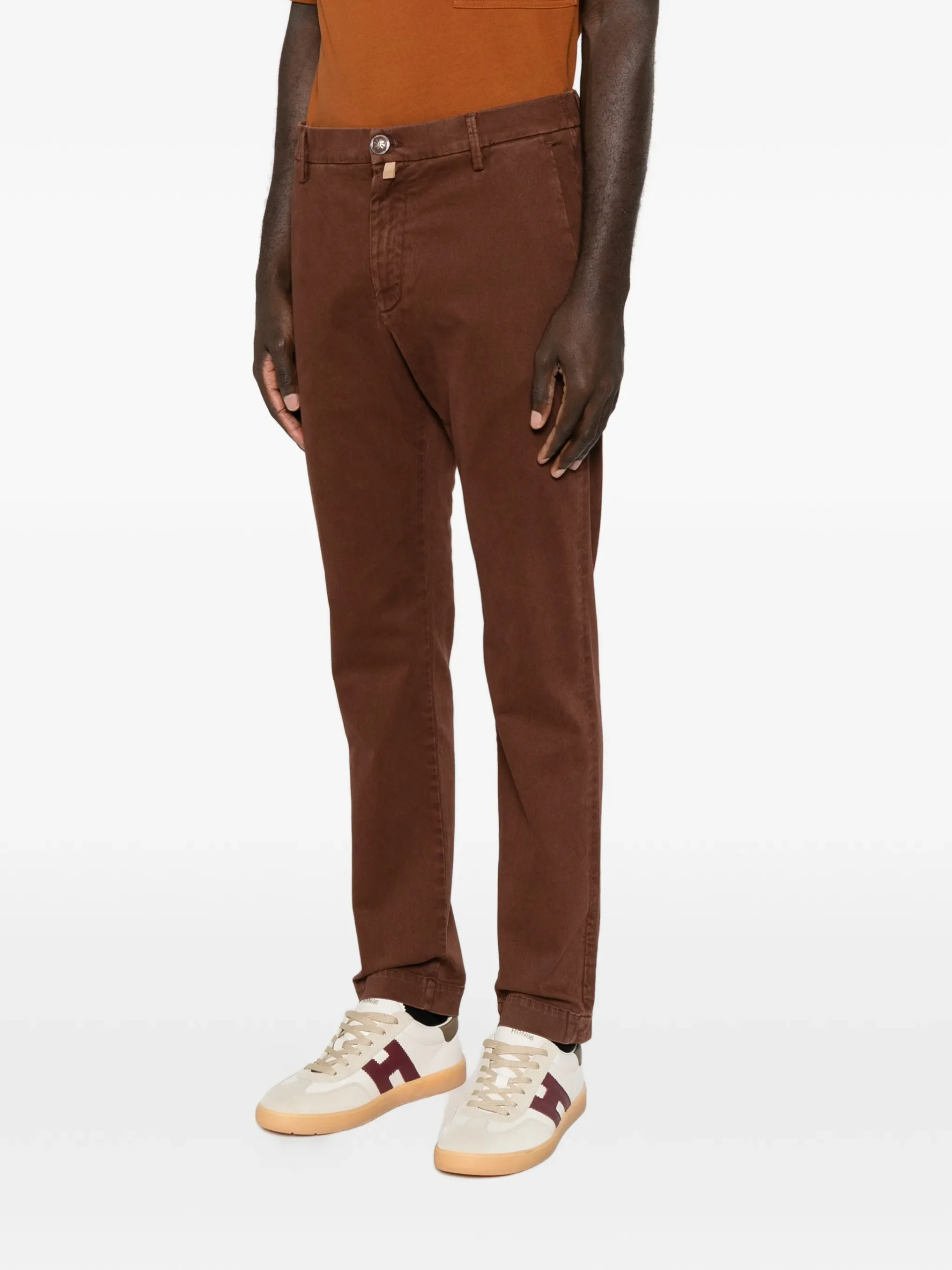 Pantaloni denim Jacob Cohen Logo-Patch maro - imagine 3