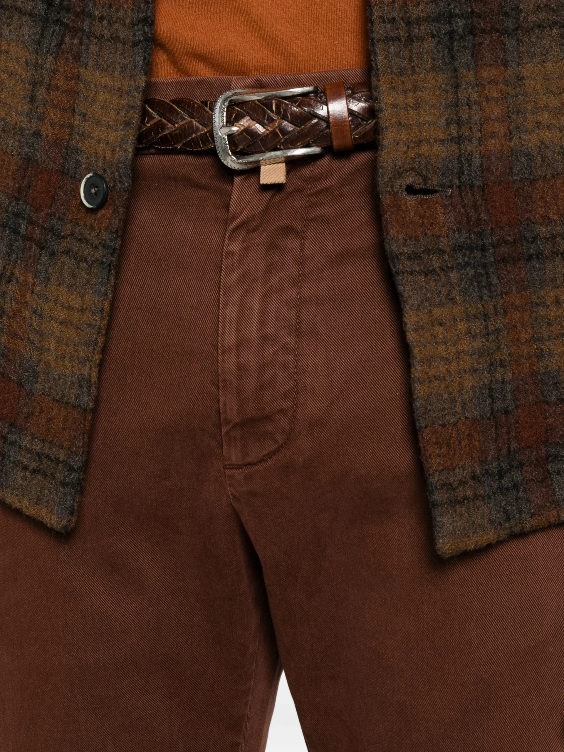 Pantaloni denim Jacob Cohen Logo-Patch maro - imagine 5