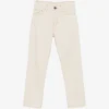 Pantaloni denim Jacob Cohen Logo-Patch Straight-Leg bej