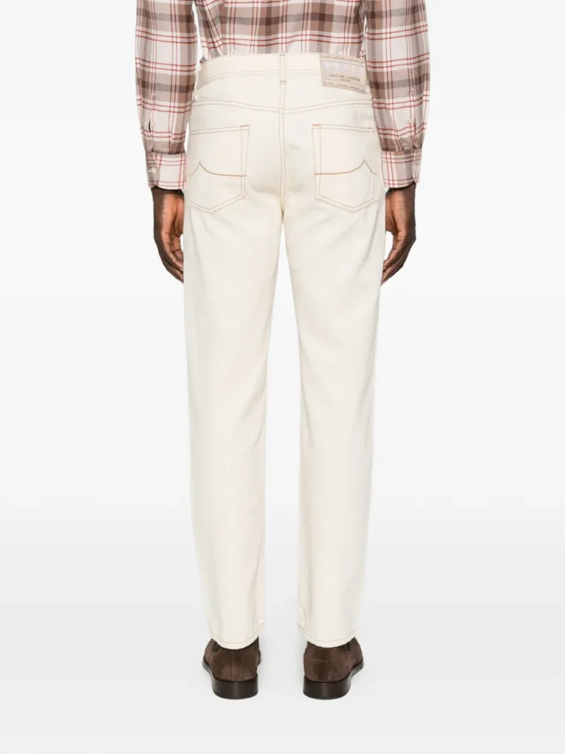 Alternative view of Pantaloni denim Jacob Cohen Logo-Patch Straight-Leg bej