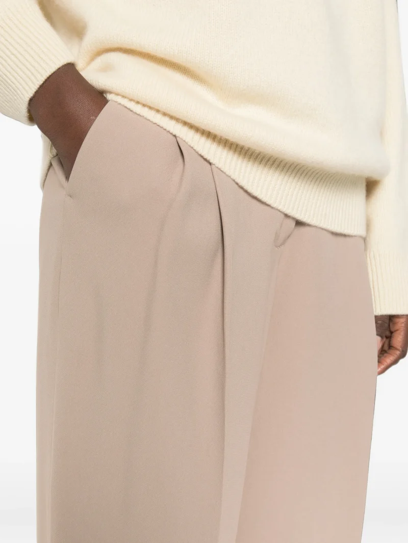 Pantaloni Fabiana Filippi Pleated Tapered bej - imagine 5