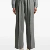 Pantaloni Peserico Pleat-Detail Elasticated-Waist gri