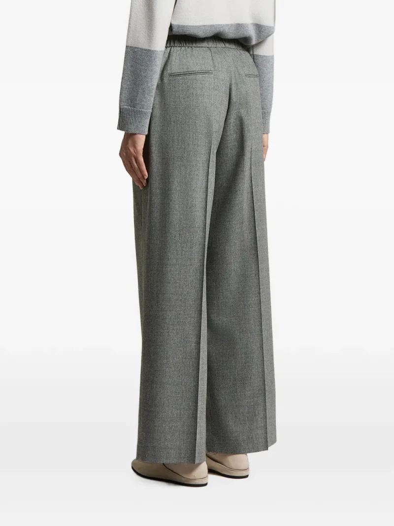 Alternative view of Pantaloni Peserico Pleat-Detail Elasticated-Waist gri