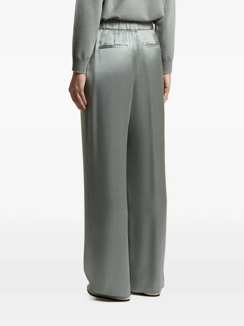 Alternative view of Pantaloni Peserico Pleat-Detail Satin-Finish gri