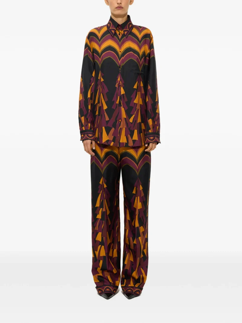 Alternative view of Pantaloni PUCCI Baiadera Print Silk multicolor