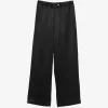 Pantaloni Rohe Relaxed Fit Satin negru