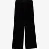 Pantaloni Rohe Velvet Relaxed-Fit negru
