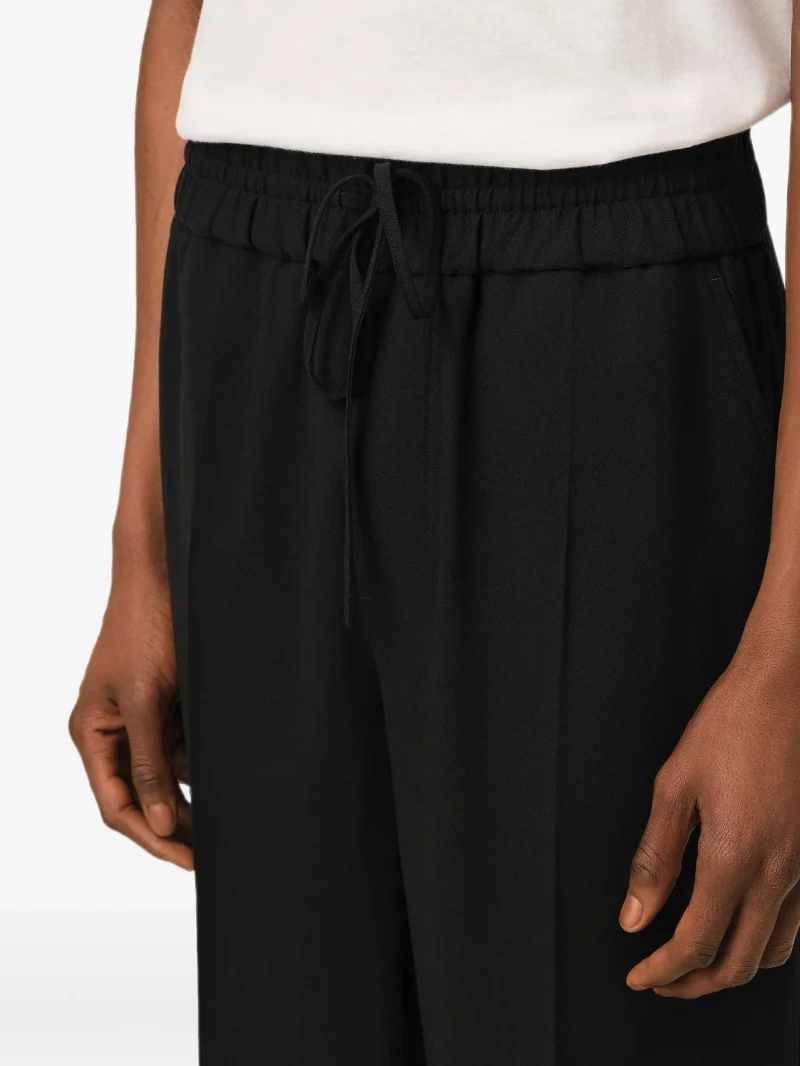 Pantaloni scurti Ami Paris Elasticated negru - imagine 5