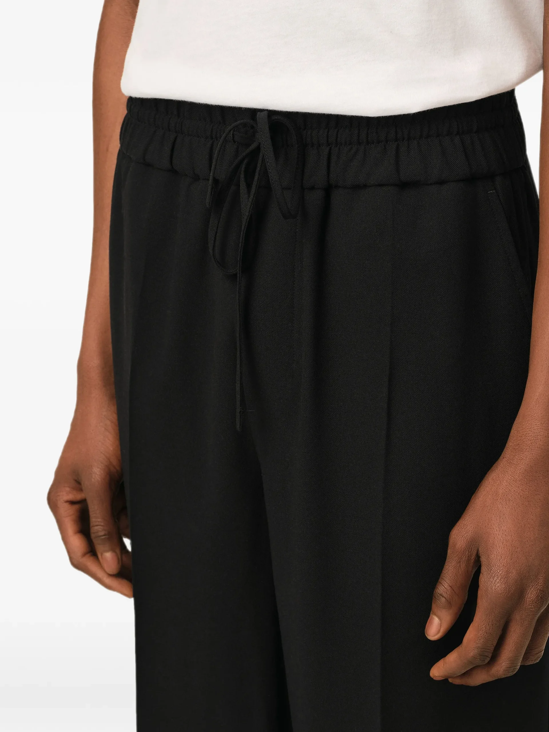Pantaloni scurti Ami Paris Elasticated negru - imagine 5