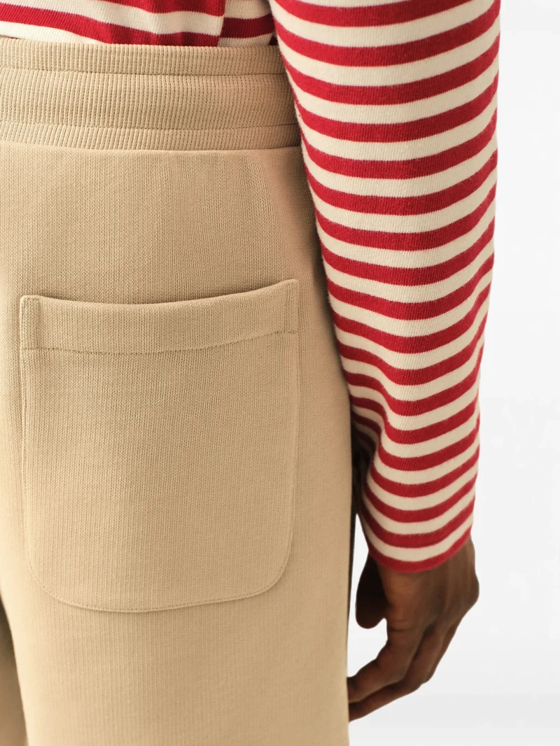 Pantaloni scurti Ami Paris Embossed Ami de Coeur bej - imagine 6